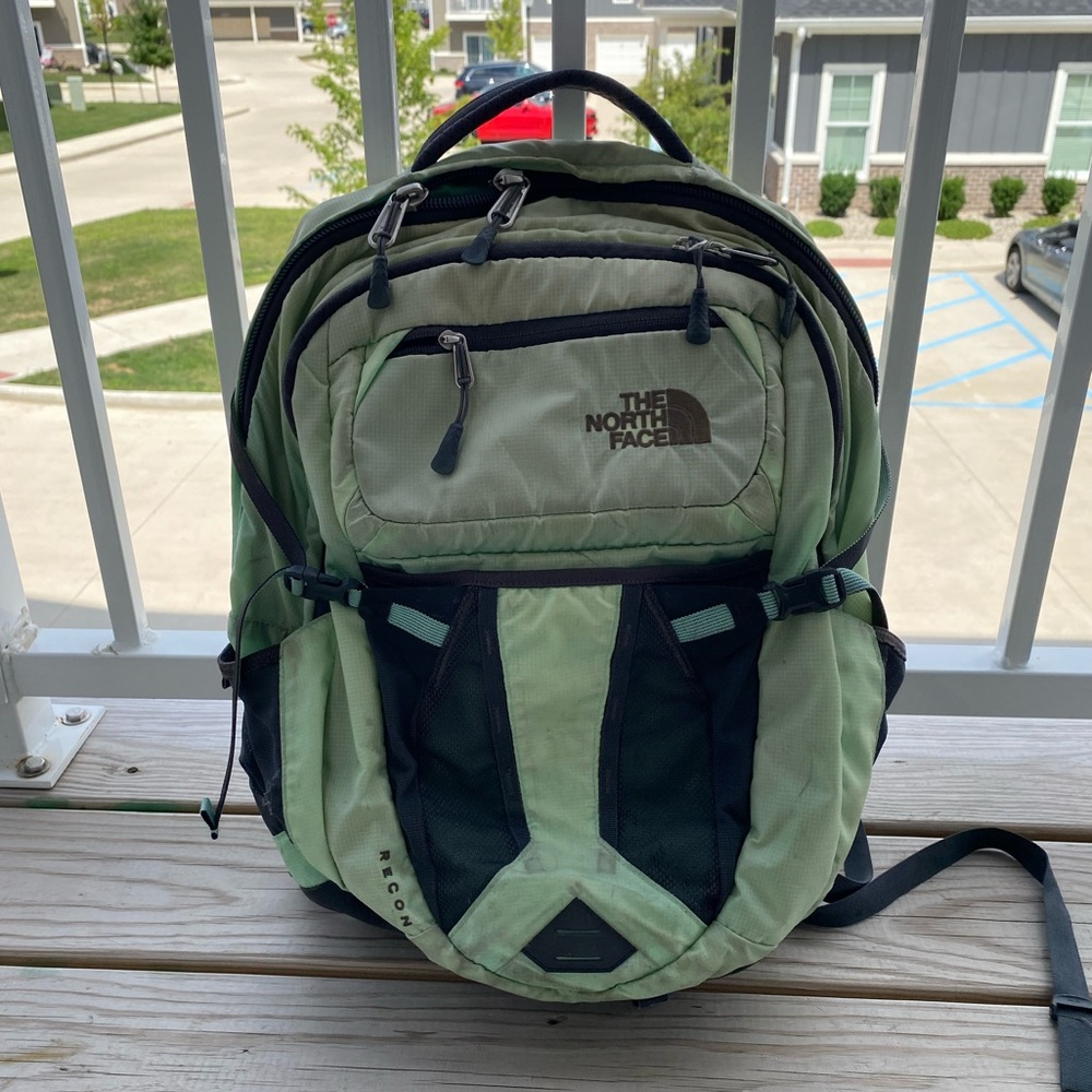 The North Face Women's Recon Backback Laptop Mint Green Bag